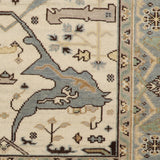Hunar - Hand Knotted Wool Rug In Cream/Grey