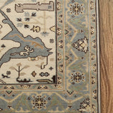 Hunar - Hand Knotted Wool Rug In Cream/Grey