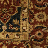 Phoolwari - Hand Tufted Wool Rug In Navy Blue/ Mud Brown