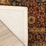 Phoolwari - Hand Tufted Wool Rug In Navy Blue/ Mud Brown
