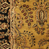 Raabta - Hand Tufted Wool Rug In Golden Yellow/Navy Blue