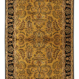 Raabta - Hand Tufted Wool Rug In Golden Yellow/Navy Blue