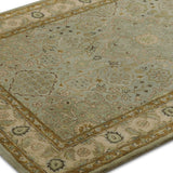 Jahan-e-Gul - Hand Tufted Wool Rug In  Pastel Green / Beige