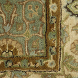 Jahan-e-Gul - Hand Tufted Wool Rug In  Pastel Green / Beige