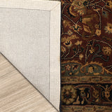 Chhaya Tarang - Hand Tufted Wool Rug In Chocolate Brown / Black