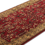 Redwood Grove - Hand Tufted Wool Rug In Maroon/Sage Green