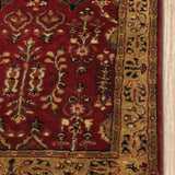 Redwood Grove - Hand Tufted Wool Rug In Maroon/Sage Green