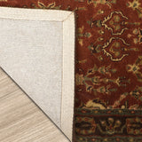 Chitvan - Hand Tufted Wool Rug In Dark Brown / Rust