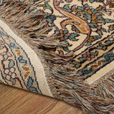 Shan-e-Chakra - Hand Knotted Silk Rug In Cream/Mushroom Brown