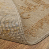 Dhoop Chaanv - Hand Knotted Wool Rug In Beige/Golden Brown