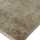 Aura - Hand Knotted Wool Rug In Grey/Cream
