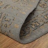 Aura - Hand Knotted Wool Rug In Grey/Cream