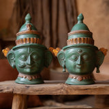 Dwara Mukha Pair – Sculpture in Brass