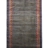 Ardalan – Hand Knotted Wool Rug in Black/Rust