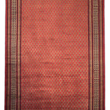 Ruhana Bagh – Hand Knotted Wool Rug in Ribbon Red/Mushroom