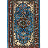 Nishapur – Hand Knotted Wool Rug in Blue/Brown