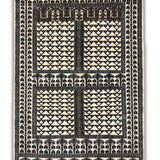 Kaarun - Hand Knotted Wool Rug in Ivory/Black