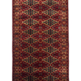 Zareen – Hand Knotted Wool Rug in Maroon/Mushroom