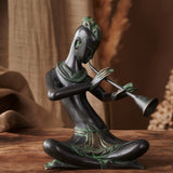 Tribal Musician Shehnai  – Sculpture in Brass