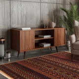 Tarkash - Hand Knotted Wool Rug In Maroon