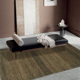 Tantrika - Hand Knotted Wool Rug in Black/Beige