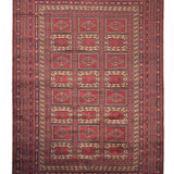 Gulraiz – Hand Knotted Wool Rug in Deep Red/Mushroom