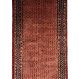 Roudbar – Hand Knotted Wool Rug in Rust/Brown
