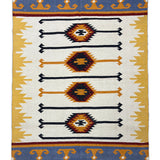 Neel Aangan – Hand Woven Wool Rug in Ivory/Mustard