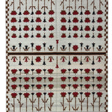 Aanya Bagh – Hand Woven Wool Rug in Cream/Brick Red