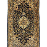 Safa-Nargis – Hand Knotted Wool Rug in Beige/Black
