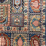 Karun - Hand Knotted Wool Rug in Cobalt Blue/Ivory