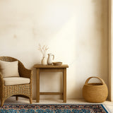 Samudra - Hand Knotted Wool Rug in Teal Blue/Deep Charcoal