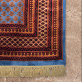 Veylan - Hand Knotted Wool Rug in Brown/Slate Blue