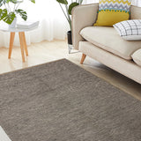 Dhruv Patina – Hand Woven Wool Rug in Charcoal Grey