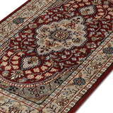 Firdaws - Hand Knotted Wool Rug In Maroon/Beige