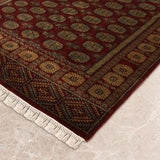 Ankara – Hand Knotted Wool Rug in Maroon/Rust