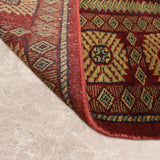 Ankara – Hand Knotted Wool Rug in Maroon/Rust