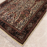 Khosrow – Hand Knotted Wool Rug in Rust/Cream