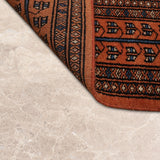 Zarveen – Hand Knotted Wool Rug in Rust/Black