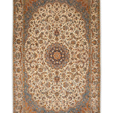Kaviran – Hand Knotted Silk Rug in Ivory