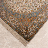 Kaviran – Hand Knotted Silk Rug in Ivory