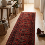 Gulvar – Hand Knotted Wool Rug in Rust/Black