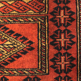 Gulvar – Hand Knotted Wool Rug in Rust/Black