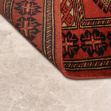 Gulvar – Hand Knotted Wool Rug in Rust/Black