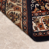 Ravanwadi – Hand Knotted Wool Rug in Navy Blue/Cream