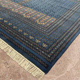 Aariz – Hand Knotted Wool Rug in Prussian Blue