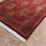 Arvanna - Hand Knotted Wool Rug in Red/Gold