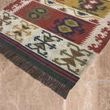 Rang Pahar – Hand Woven Jute Rug in Cream/Rust