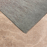 Aabha Rekha – Hand Woven Wool Rug in Silver Grey/Rose Taupe