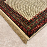 Aksaray – Hand Knotted Wool Rug in Beige/Rust